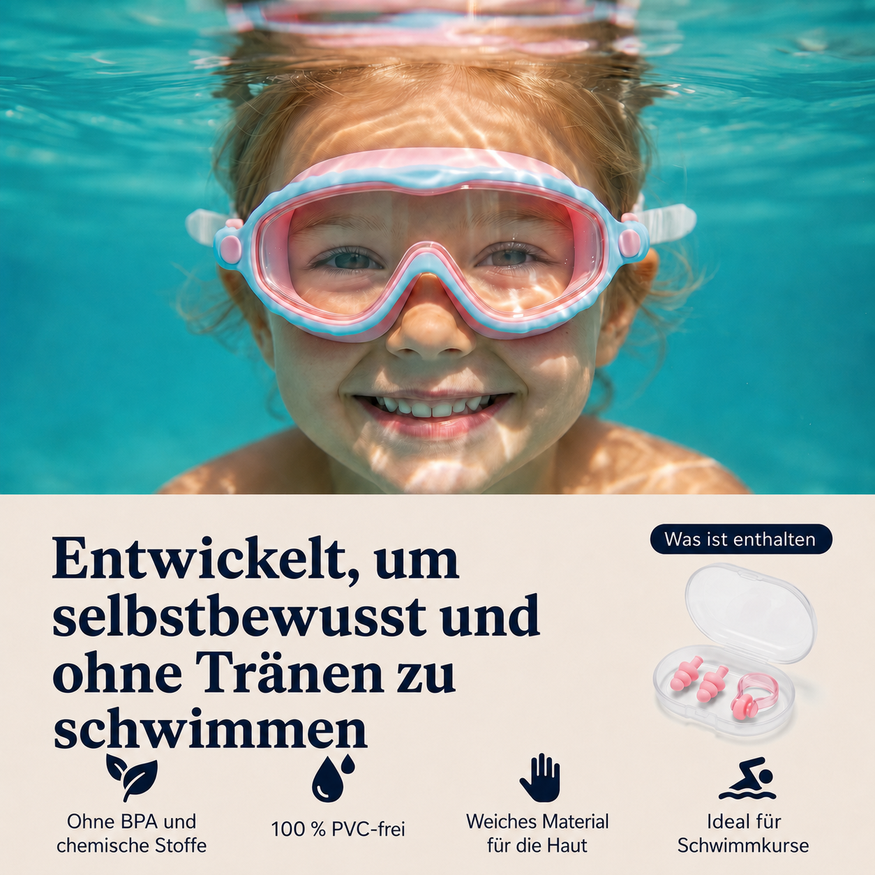 UV-schützende Schwimmbrille