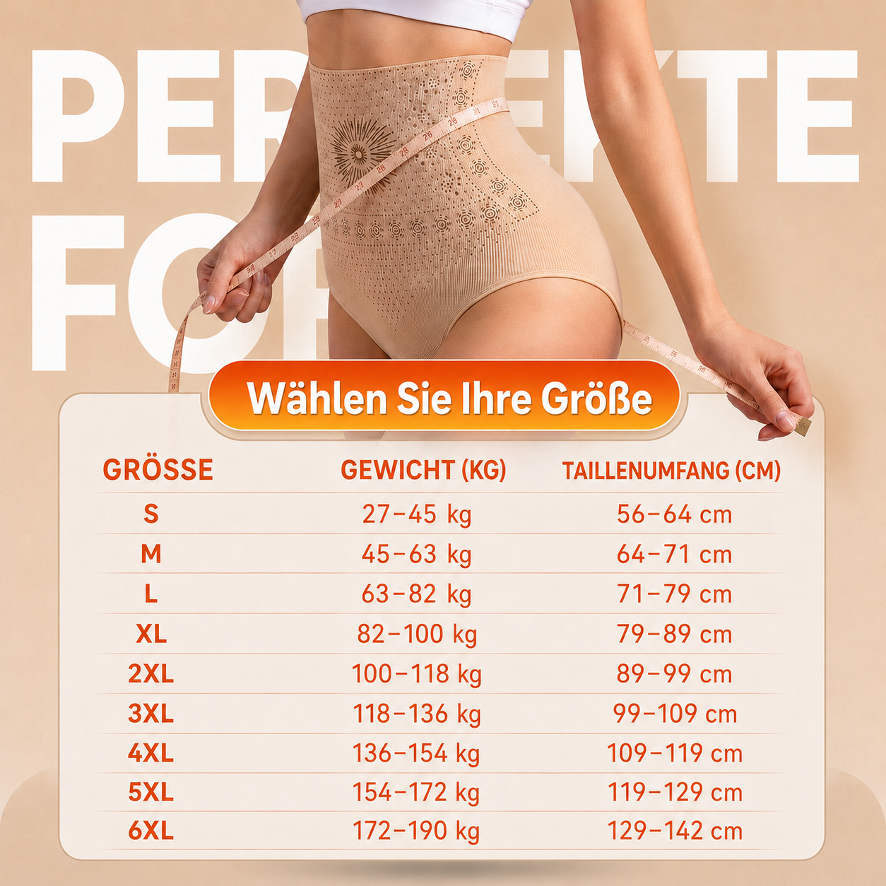Formende Shorts mit Hoher Taille