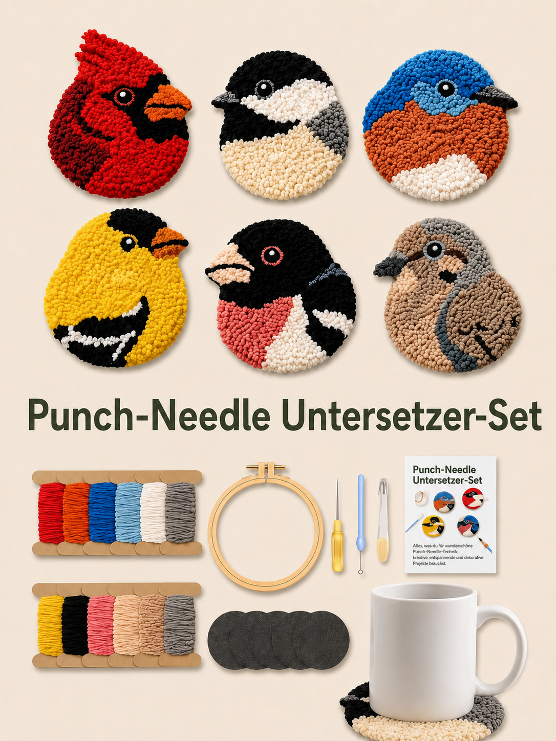 DIY Stickset für Untersetzer
