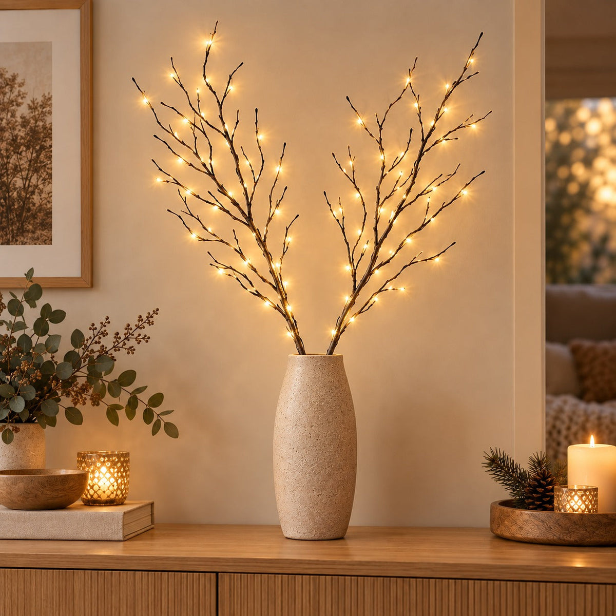 LED-Zweige mit Batteriebetrieb