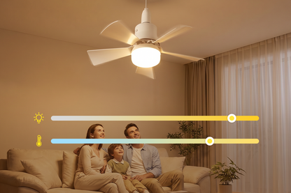 2-in-1 Deckenventilator mit Fernbedienung