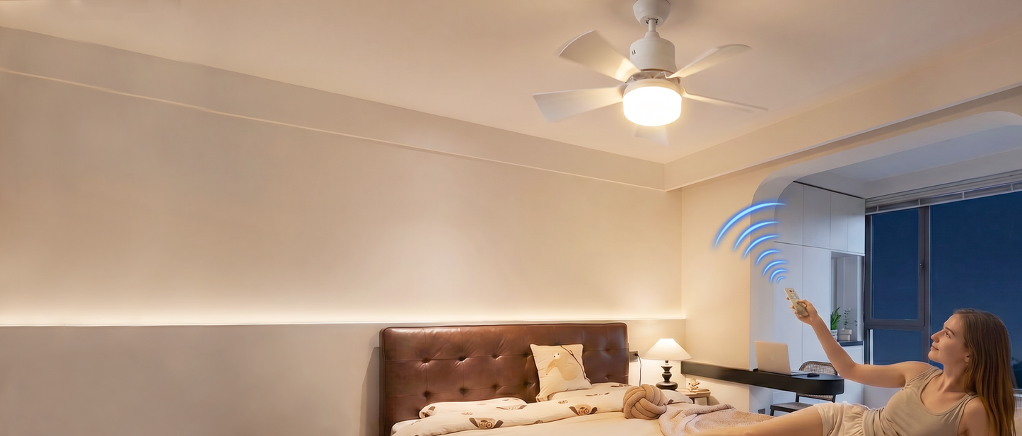 2-in-1 Deckenventilator mit Fernbedienung