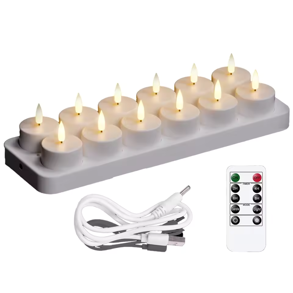 Wiederaufladbare LED-Kerzen