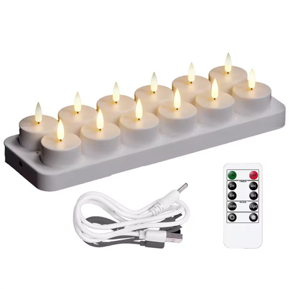 Wiederaufladbare LED-Kerzen