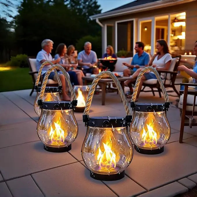 Solar Flammen Laterne
