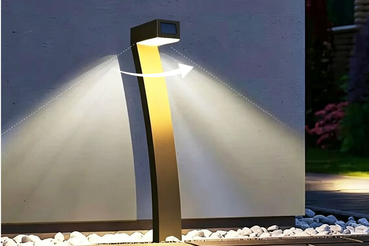 Moderne Solarbetriebene Wegbeleuchtung in Kreativem Design