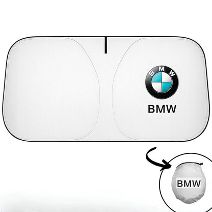 Faltbares Sonnenschutz mit Auto-Logo