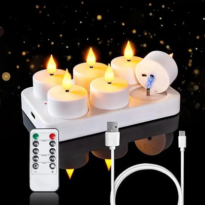 Wiederaufladbare LED-Kerzen