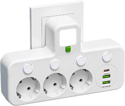 EU-Mehrfachsteckdosenadapter