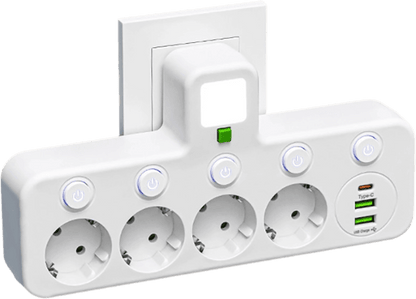 EU-Mehrfachsteckdosenadapter