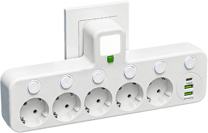EU-Mehrfachsteckdosenadapter
