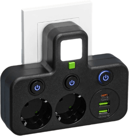 EU-Mehrfachsteckdosenadapter