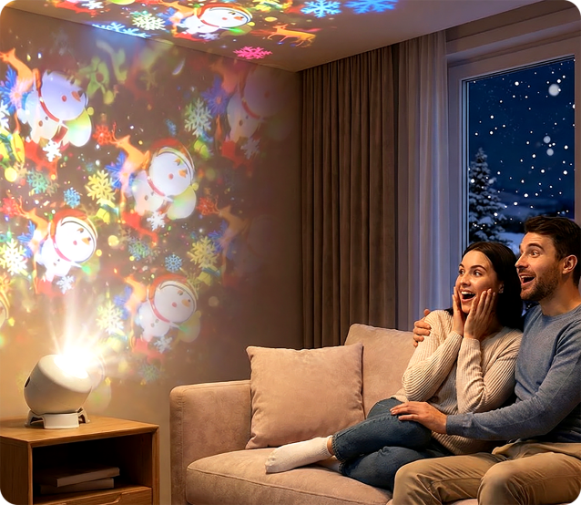 Dynamisch Rotierender LED-Projektor