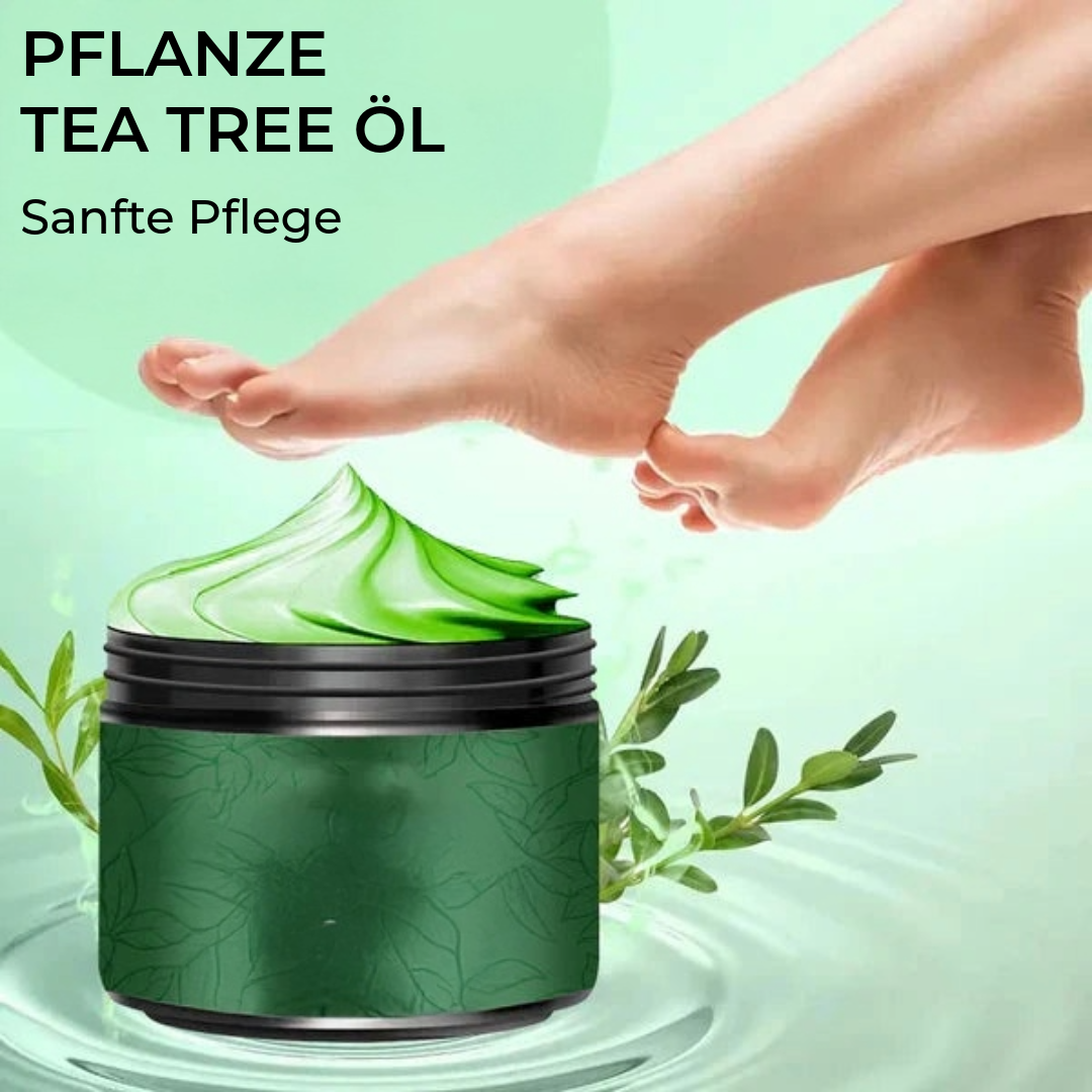 Feuchtigkeitscreme für die Füße mit Teebaumöl und Aloe Vera