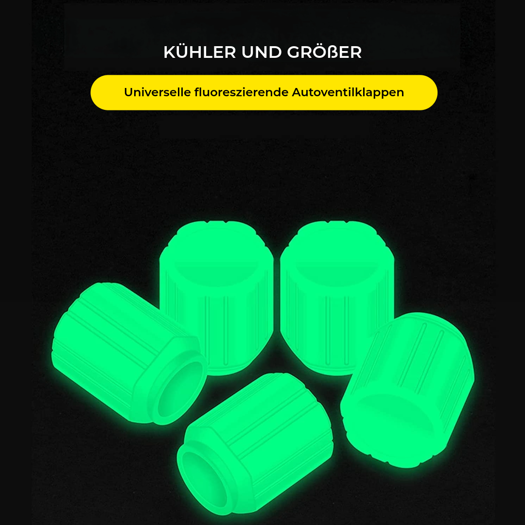 Beleuchtete Ventilkappen für Nachtradrer