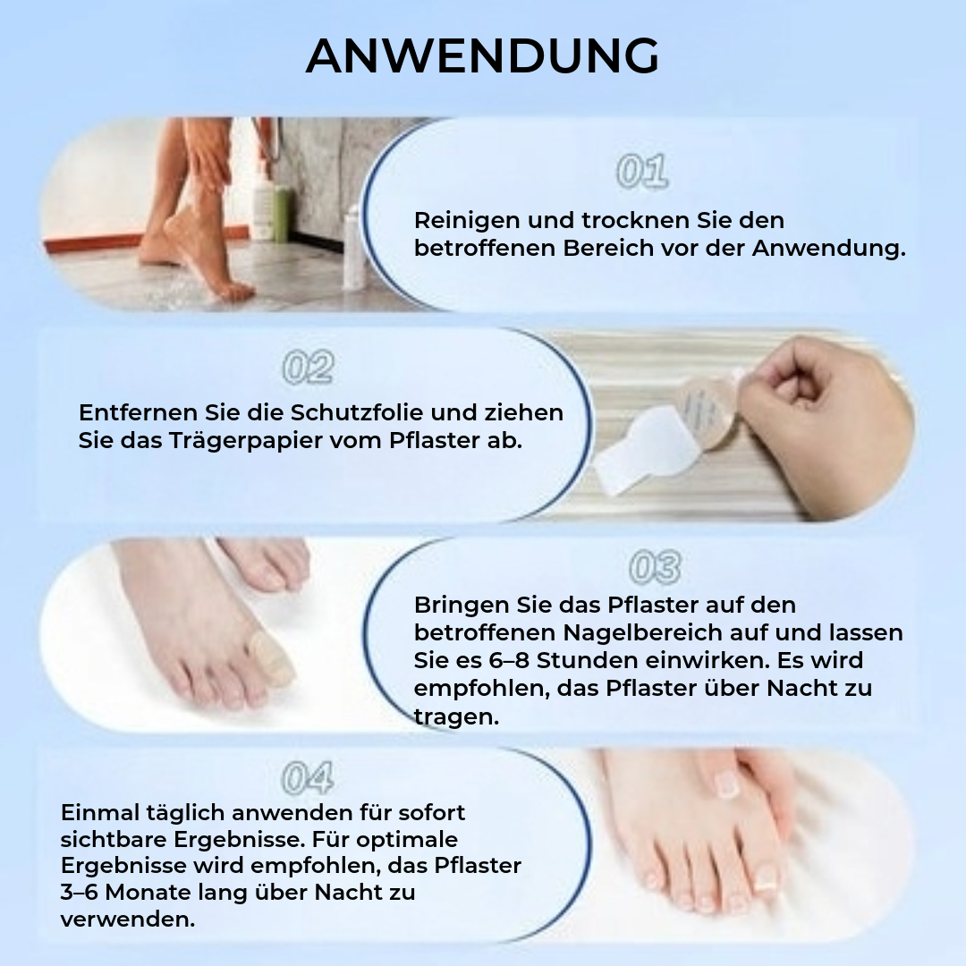 FungalPatch - Antibakterielles Antimykotisches Patch- und Nagelpflege-Set
