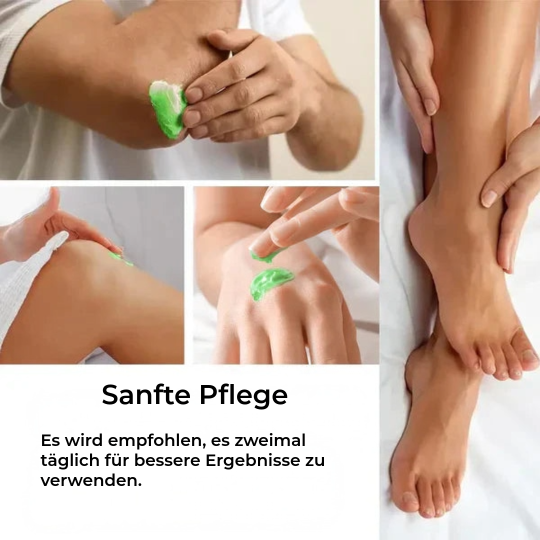 Feuchtigkeitscreme für die Füße mit Teebaumöl und Aloe Vera