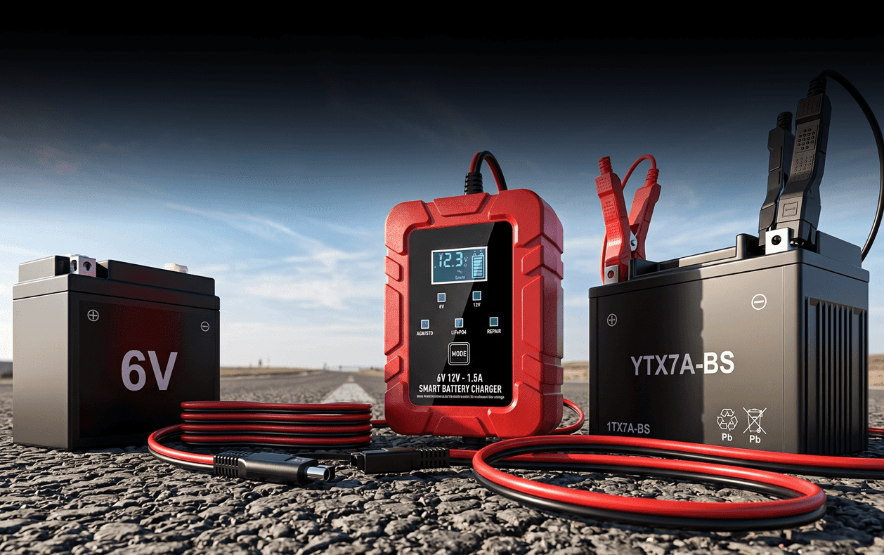 Intelligentes Batterieladegerät für optimale Batterieleistung
