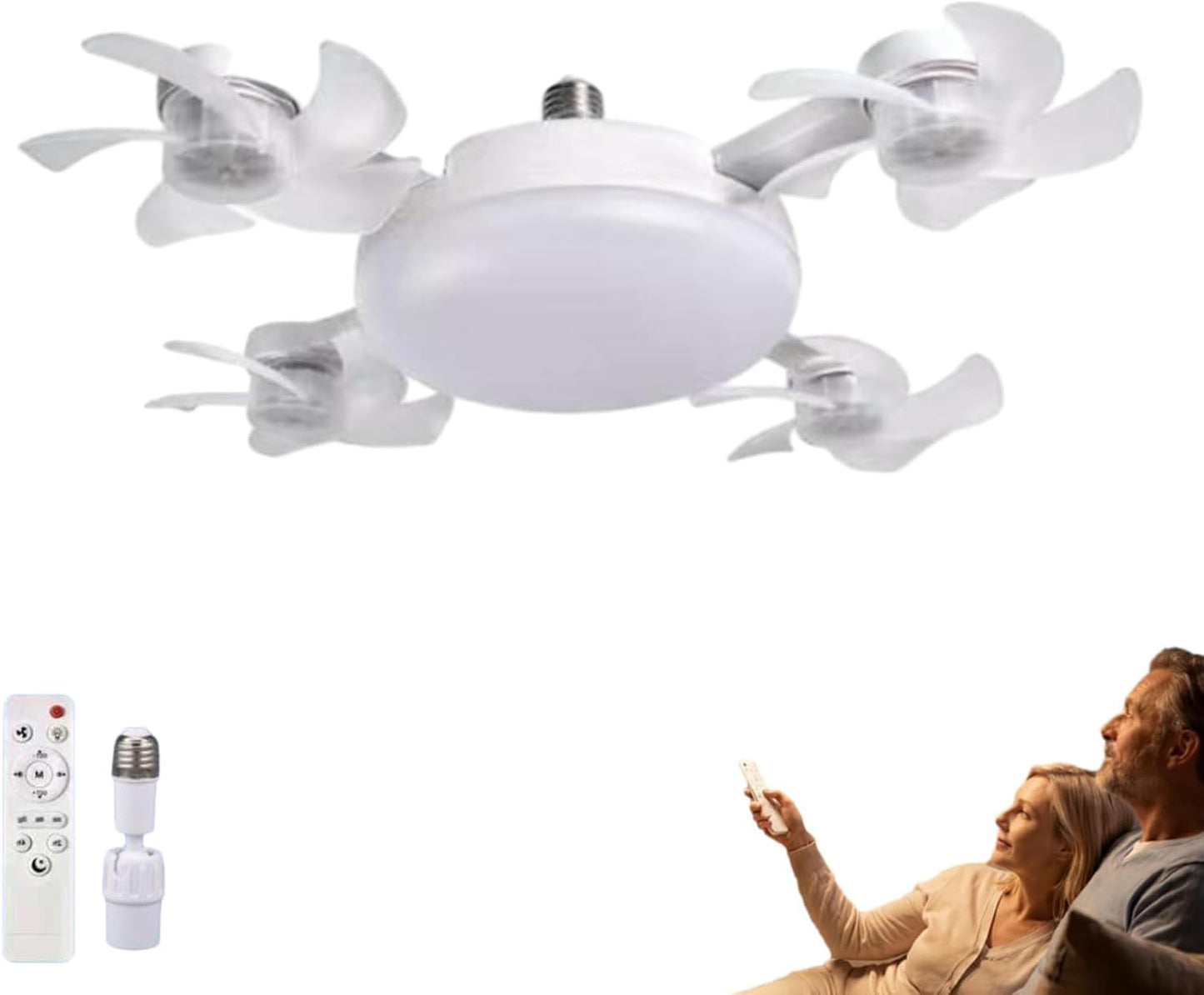 BreezeFlow – Deckenventilator mit LED-Beleuchtung und Fernbedienung
