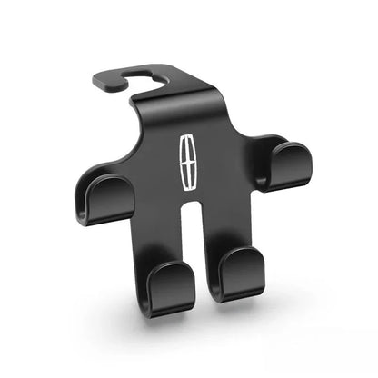 Auto-Logo-Kopfstützenhaken (2 Stück) — Robuste, platzsparende Aufbewahrung für Taschen, Einkäufe und Zubehör