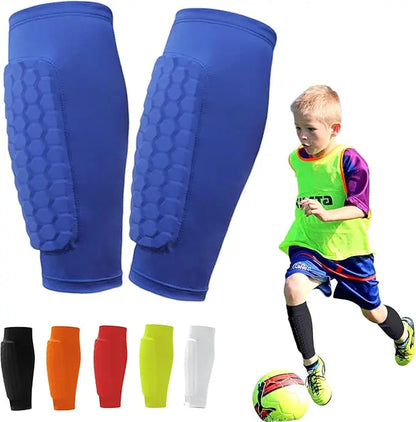 ProShield - Fußballschienbeinschoner – Kompressionsmanschette mit Wabenprotektoren für sichereres und flüssigeres Spiel