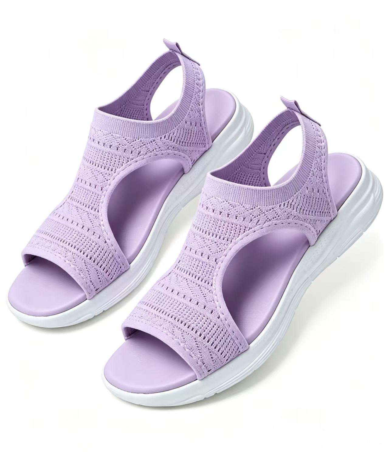 Bequeme, atmungsaktive flache Sandalen