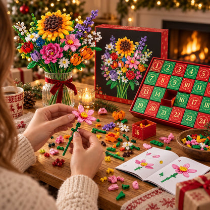 Blumenstrauß-Adventskalender – Gestalte deinen eigenen magischen Blumenstrauß für Weihnachten