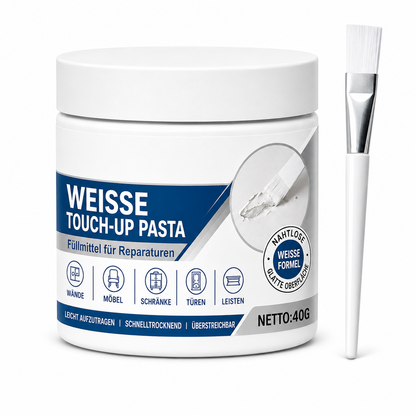 Reparaturpaste für weiße Möbel