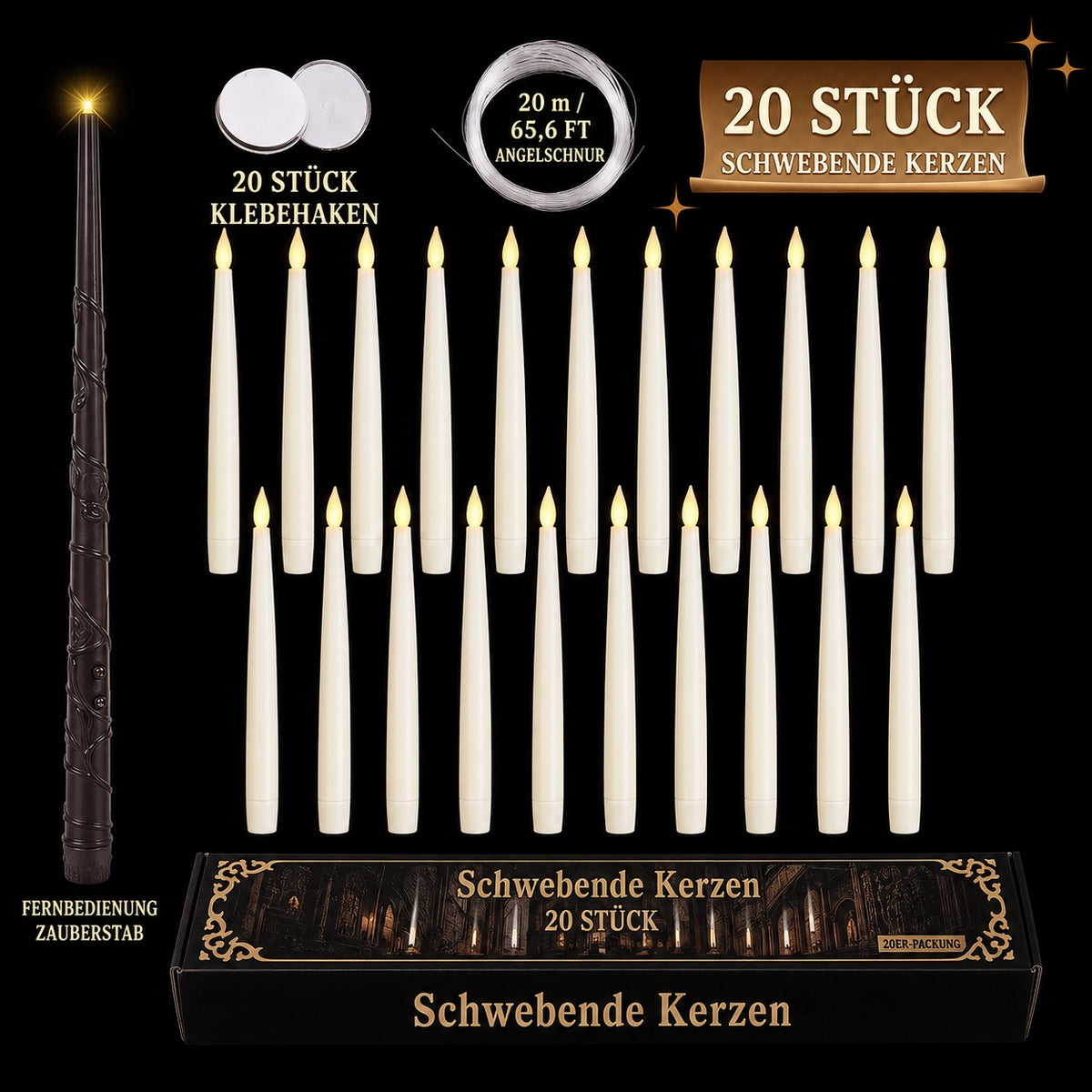 Schwebende Kerzen