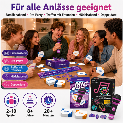 Musikmikrofon-Spiel – das Spiel, bei dem alle anfangen zu singen 🎤