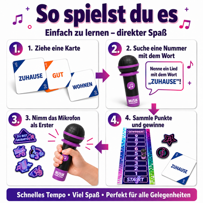 Musikmikrofon-Spiel – das Spiel, bei dem alle anfangen zu singen 🎤