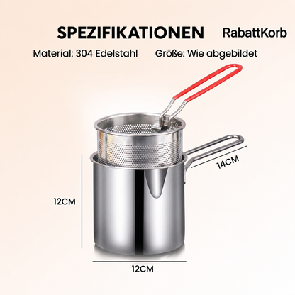 Multifunktionaler Frittiertopf – Frittieren, braten, kochen und schmoren in einem Topf