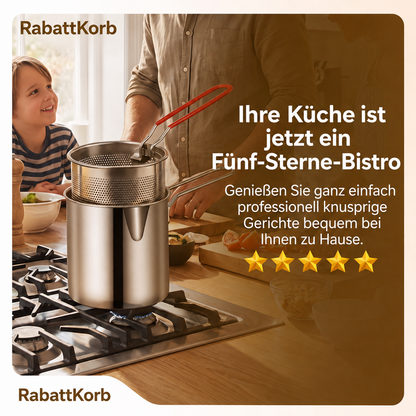 Multifunktionaler Frittiertopf – Frittieren, braten, kochen und schmoren in einem Topf