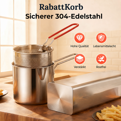 Multifunktionaler Frittiertopf – Frittieren, braten, kochen und schmoren in einem Topf