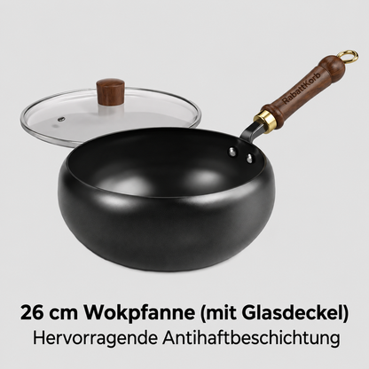 Unbeschichtete Gusseisenpfanne – keine Chemikalien, keine abblätternde Beschichtung