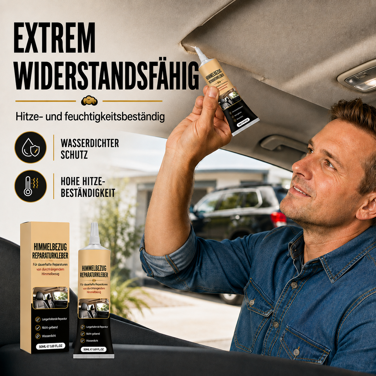 Kleber für die Reparatur des Autodachhimmels – starke Haftung für schnelle Innenraumreparaturen