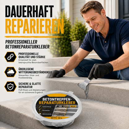 Betonkleber für Treppenreparatur – Perfekt für Treppen, Einfahrten und Terrassen
