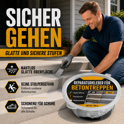 Betonkleber für Treppenreparatur – Perfekt für Treppen, Einfahrten und Terrassen
