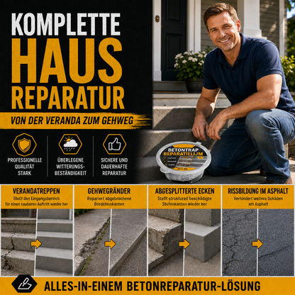 Betonkleber für Treppenreparatur – Perfekt für Treppen, Einfahrten und Terrassen