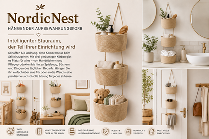 NordicNest – Hängender Aufbewahrungskorb