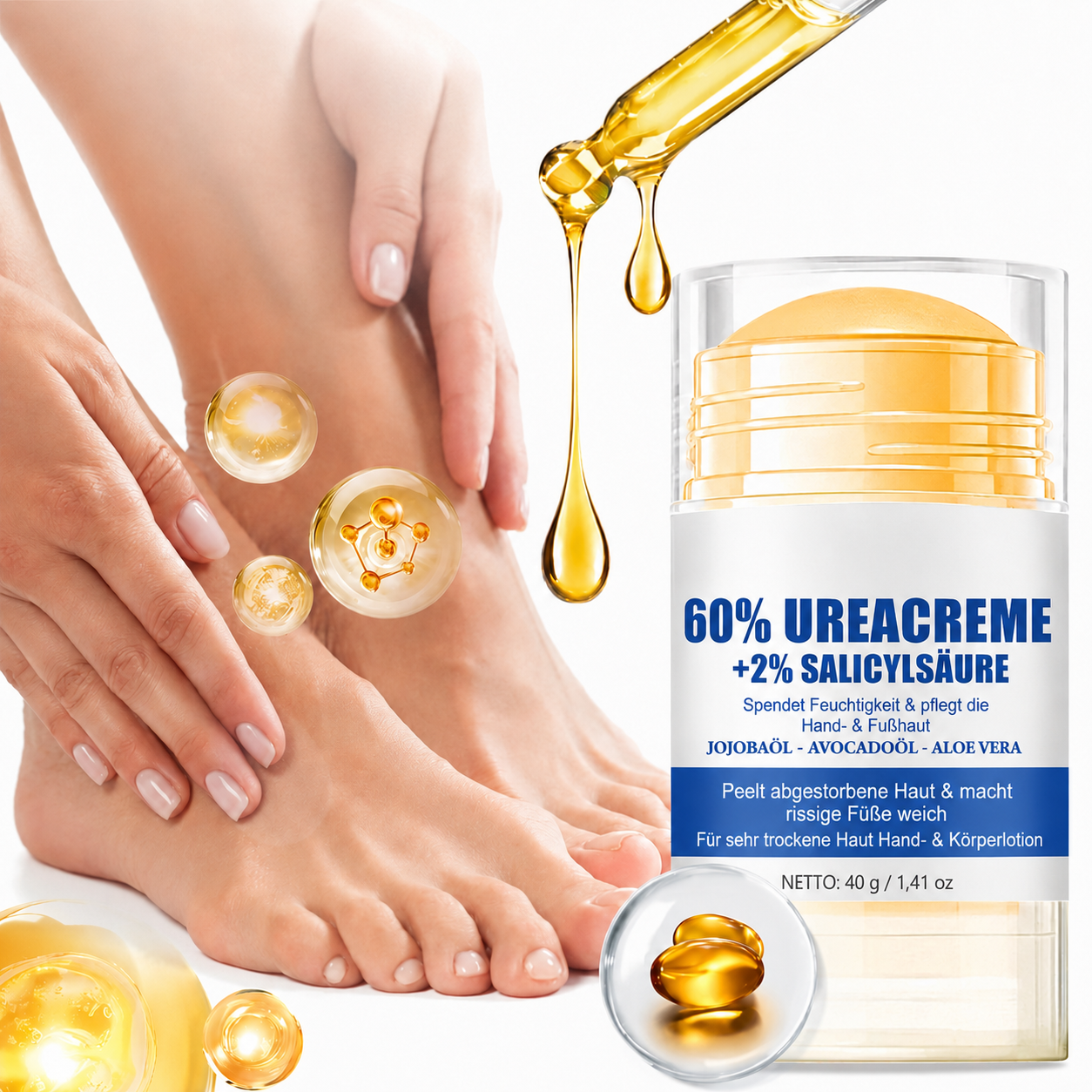 Feuchtigkeitsspendende Anti-Schrunden-Fußcreme