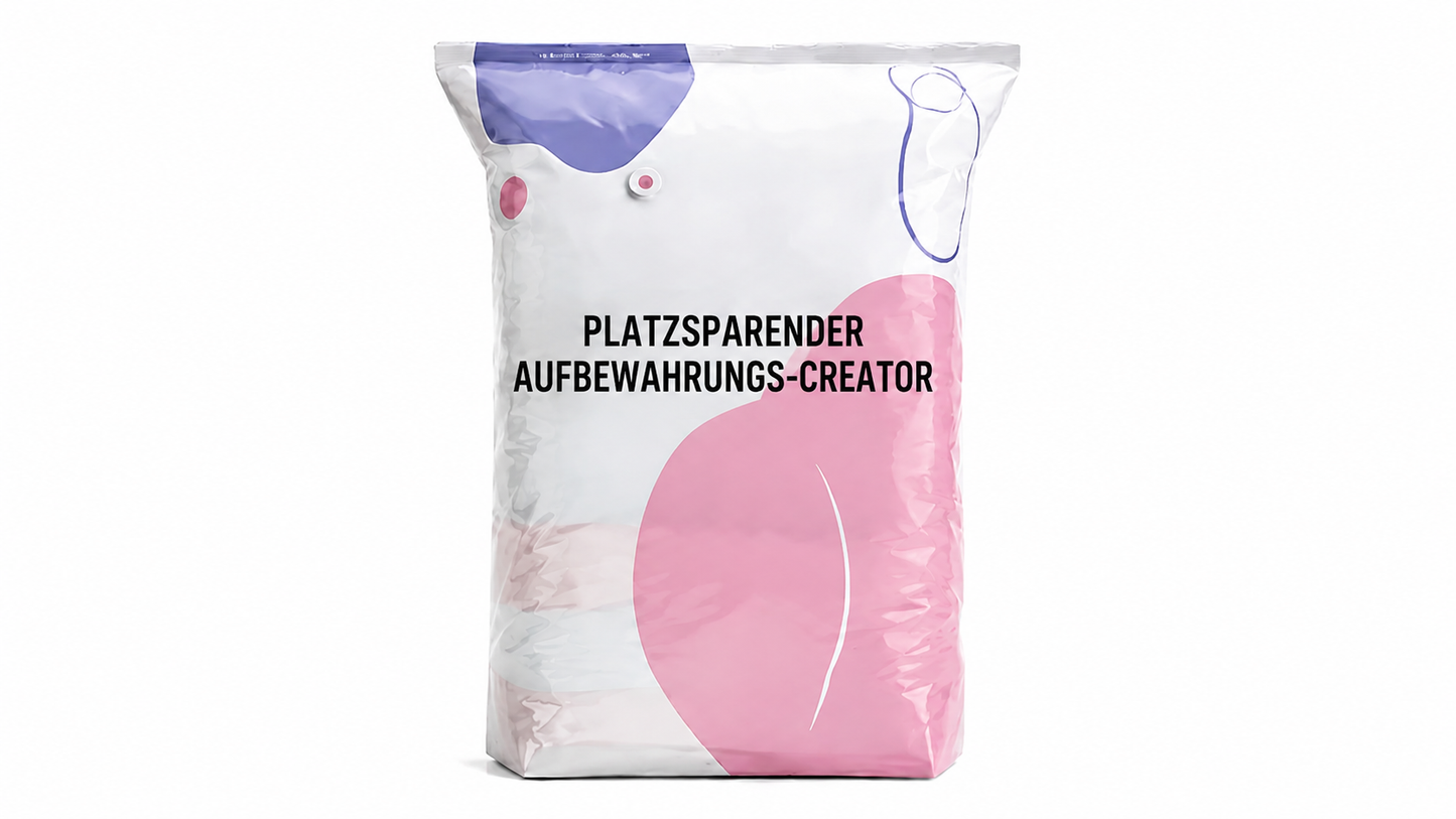 3D-Vakuum-Aufbewahrungsbeutel ohne Pumpe