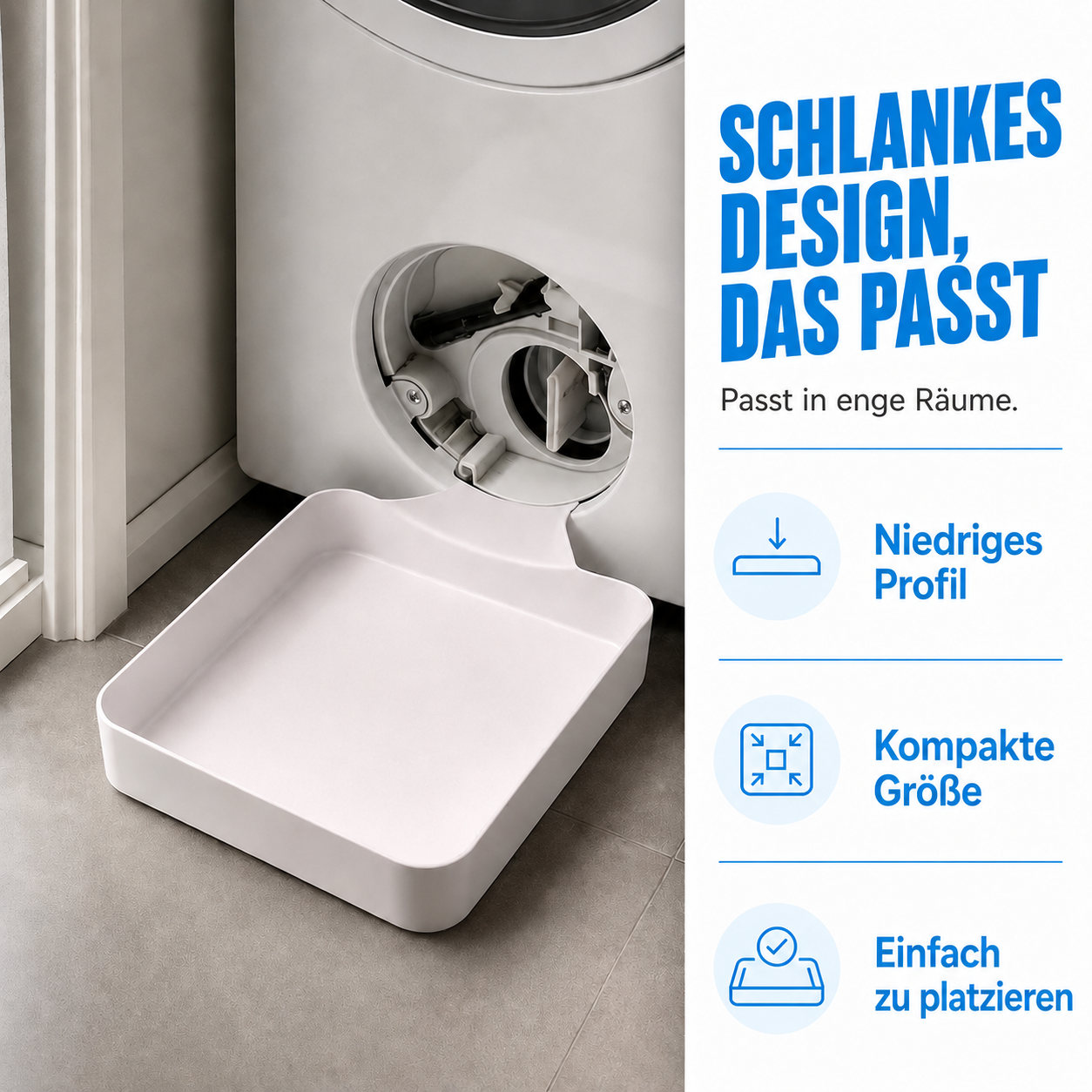 Auffangwanne für die Waschmaschine