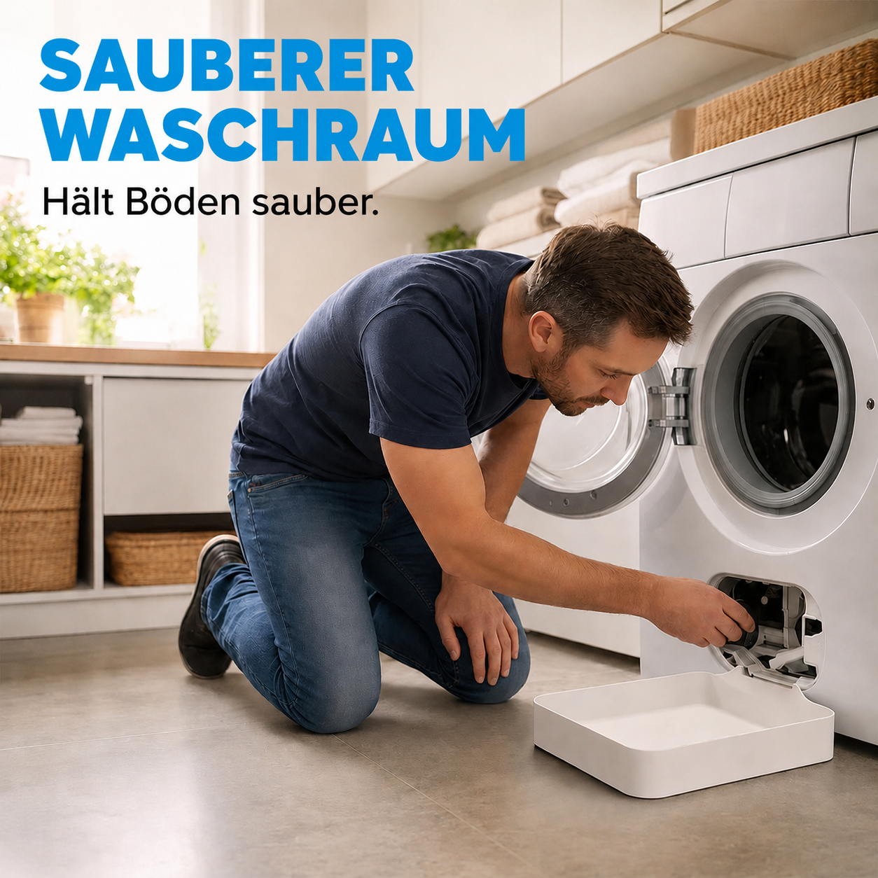 Auffangwanne für die Waschmaschine