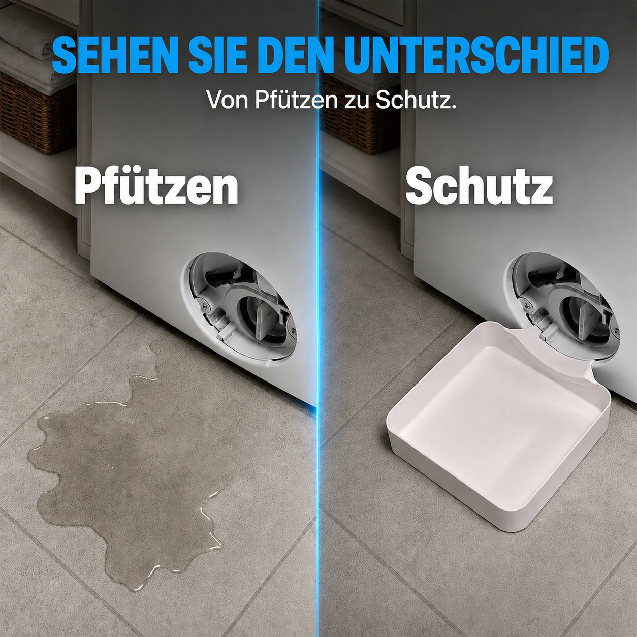 Auffangwanne für die Waschmaschine