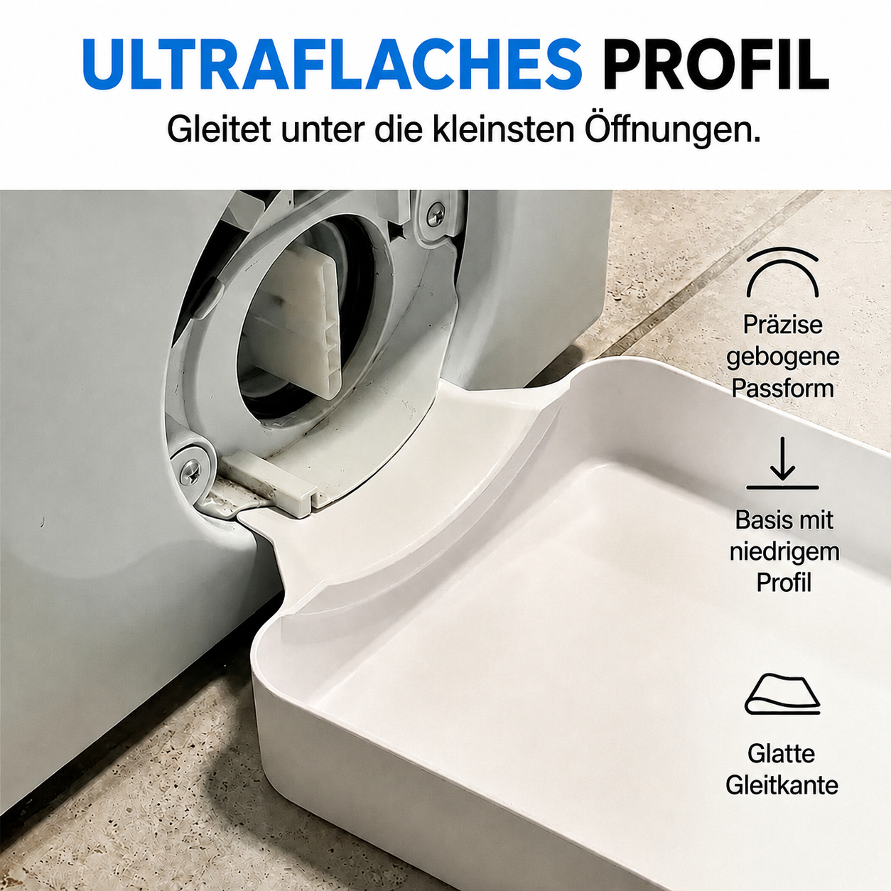 Auffangwanne für die Waschmaschine