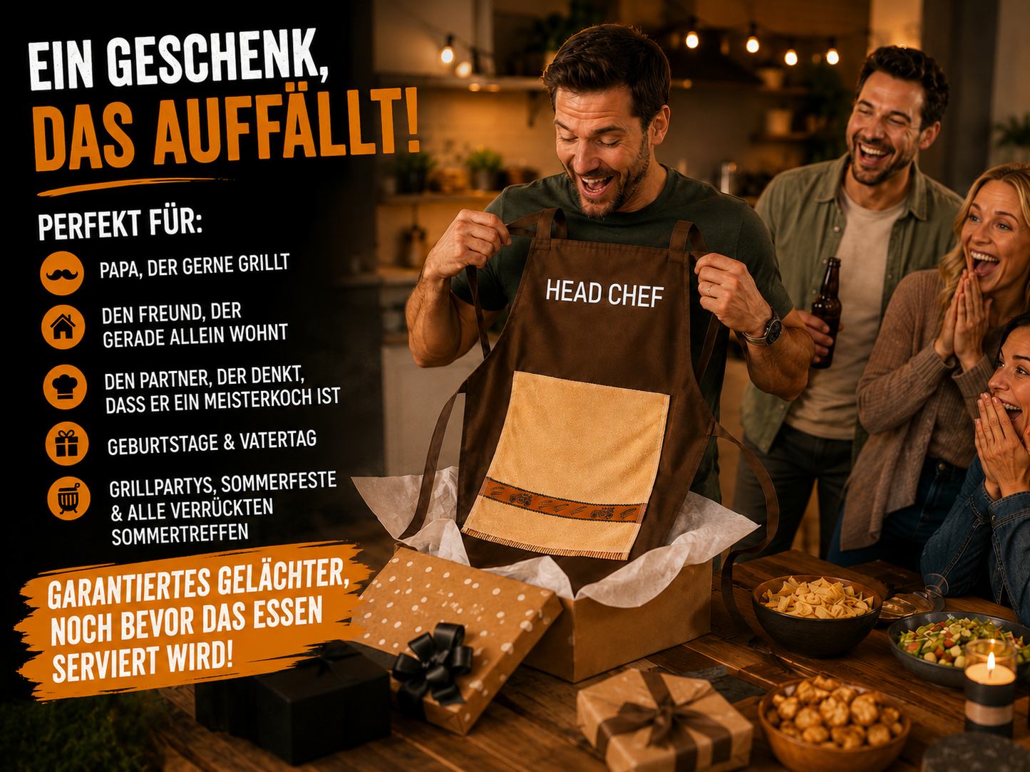 Das geheime Rezept des Küchenchefs – die Schürze, die Ihre Gäste verblüffen wird!