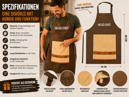 Das geheime Rezept des Küchenchefs – die Schürze, die Ihre Gäste verblüffen wird!