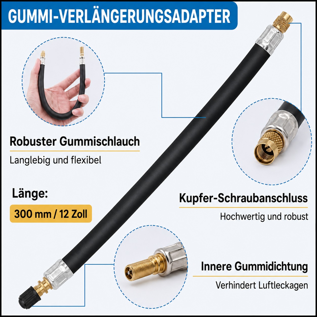 Universelle Ventilverlängerung