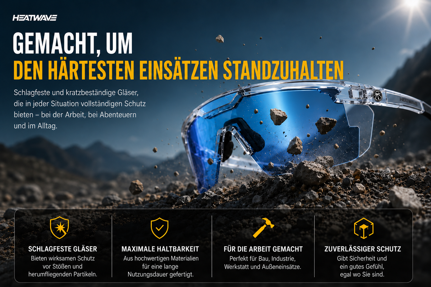 Sonnenbrille mit adaptiven Gläsern